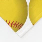 Couverture Polaire Softball jaune (Coin)