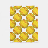 Couverture Polaire Softball jaune (Devant)