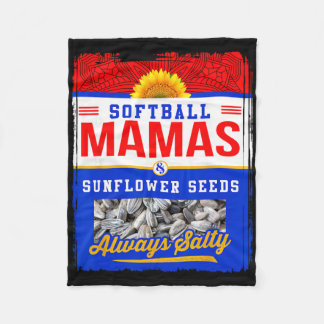 Couverture Polaire Softball Mamas And Sunflower Seeds Always Salty Sh