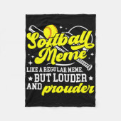 Couverture Polaire Softball Meme Definition Meme Of A Softball Player (Devant)