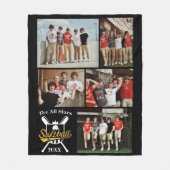 Couverture Polaire Softball personnalisé Photo Collage Nom de l'équip (Devant)