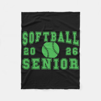 Couverture Polaire Softball Senior Night Softball Senior 2026 Graduat