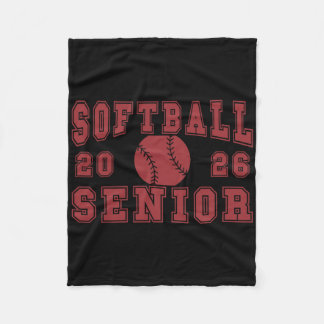 Couverture Polaire Softball Senior Night Softball Senior 2026 Graduat