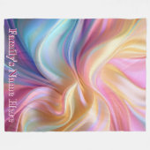 Couverture Polaire Soie pastel colorée (Devant (Horizontal))