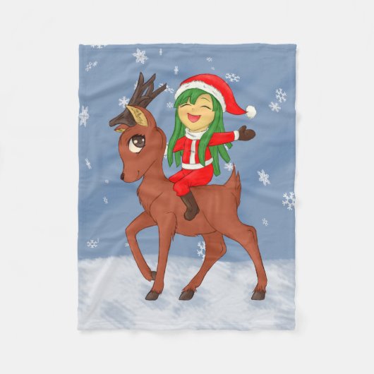 Couverture Polaire Soin de Noël (Devant)