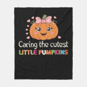 Couverture Polaire Soin mignon pour la petite infirmière Citrouille l (Devant)
