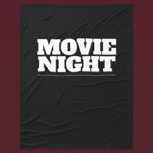Couverture Polaire Soirée Cinéma