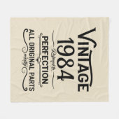 Couverture Polaire Soirée de 40 ans vintage personnalisée (Devant (Horizontal))