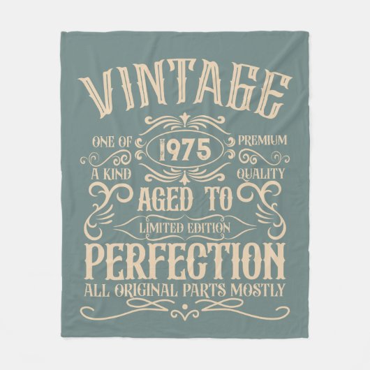 Couverture Polaire Soirée de 50 ans vintage personnalisée (Devant)