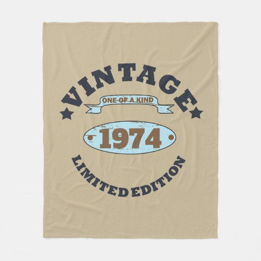 Couverture Polaire Soirée de 50 ans vintage personnalisée (Devant)