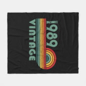 Couverture Polaire Soirée personnalisée vintage de 35 ans (Devant (Horizontal))