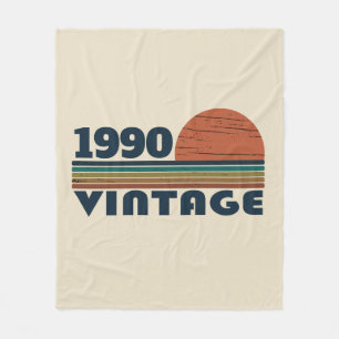 Couverture Polaire Soirée personnalisée vintage de 35 ans