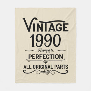 Couverture Polaire Soirée personnalisée vintage de 35 ans