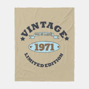 Couverture Polaire Soirée personnalisée vintage de 55 ans