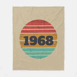 Couverture Polaire Soirée personnalisée vintage de 55 ans