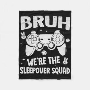 Couverture Polaire Soirée Pyjama de Joueurs pour Garçons Drôle Bruh S
