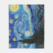 Couverture Polaire Soirée Van Gogh Starry. Impressionnisme art vintag (Devant)