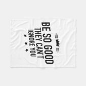 Couverture Polaire Sois si bon noir (Devant (Horizontal))