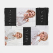 Couverture Polaire Soixante ans jeune moderne 3 photo (Devant (Horizontal))