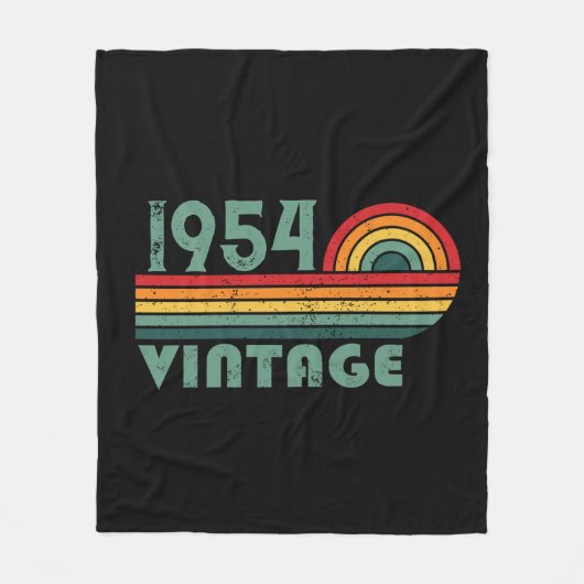 Couverture Polaire Soixante-dix ans vintages personnalisés 70e annive (Devant)