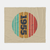 Couverture Polaire Soixante-dix vintages 70e anniversaire personnalis (Devant (Horizontal))