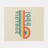 Couverture Polaire Soixante-dix vintages fête du 80e anniversaire (Devant (Horizontal))