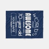 Couverture Polaire soixante-dixième D'anniversaire des mondes (Devant (Horizontal))