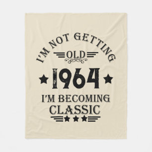 Couverture Polaire Soixante vintage 60e anniversaire personnalisée