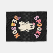 Couverture Polaire Soky Season Retro Happy Halloween Ghost Women Todd (Devant (Horizontal))