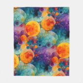 Couverture Polaire Solar Drift Vibrant Fractal Art Abstract Pattern (Devant)