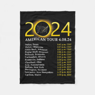 Couverture Polaire Solar Eclipse 2024 American Tour 2024 Totality Tot
