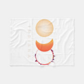 Couverture Polaire Solar Eclipse 2024 Indiana Total Eclipse America G (Devant (Horizontal))