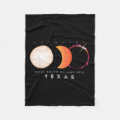 Couverture Polaire Solar Eclipse 2024 Texas Total Eclipse America Gra (Devant)
