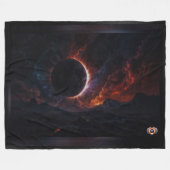 Couverture Polaire Solar Eclipse Chef-d'oeuvre cosmique Xzendor7 Art (Devant (Horizontal))