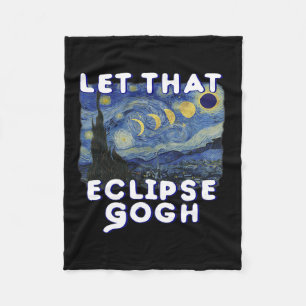 Couverture Polaire Solar Eclipse Chemise Commémorative Van Gogh Plais