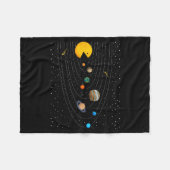 Couverture Polaire Solar System Video Game Funny Graphic Tees Planet  (Devant (Horizontal))