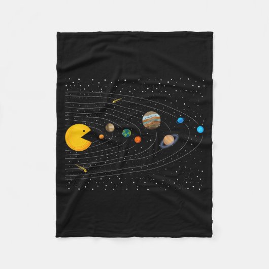 Couverture Polaire Solar System Video Game Funny Graphic Tees Planet  (Devant)