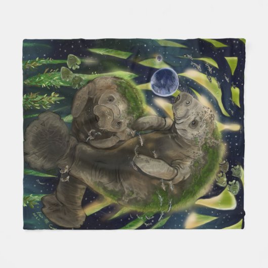 Couverture Polaire Solde fragile Manatee (Devant (Horizontal))