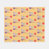 Couverture Polaire Soleil abstrait, ombres, reflets et structures (Devant (Horizontal))