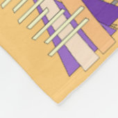 Couverture Polaire Soleil abstrait, ombres, reflets et structures (Coin)