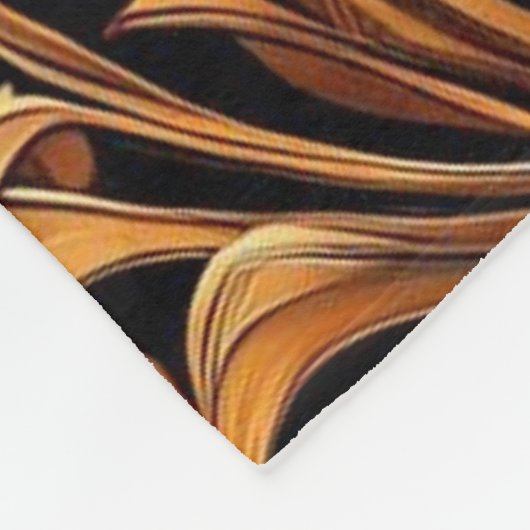 Couverture Polaire Soleil bleu et or (Coin)