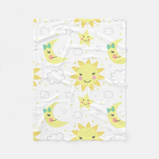 Couverture Polaire Soleil Et Lune (Devant)