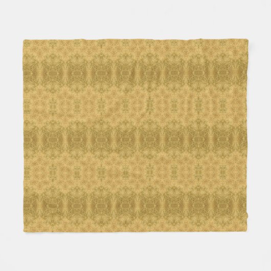 Couverture Polaire Soleil jaune or brillant motif (Devant (Horizontal))