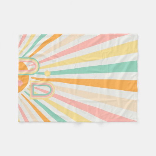 Couverture Polaire soleil vintage (Devant (Horizontal))