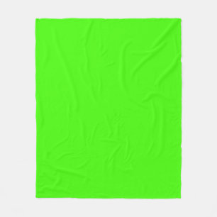 Couverture Polaire Solid Color : Lime Green