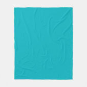 Couverture Polaire Solid color turquoise ocean blue (Devant)