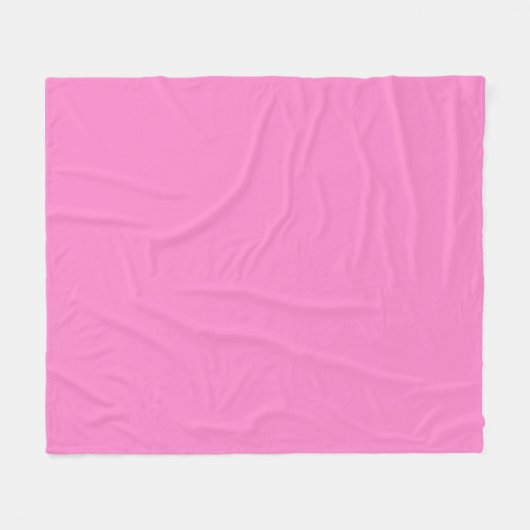 Couverture Polaire Solide clair Taffy Rose (Devant (Horizontal))