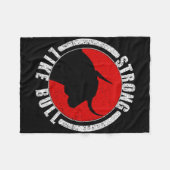 Couverture Polaire Solide Comme Taureau Bodybuilding Et Alimentation  (Devant (Horizontal))