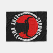 Couverture Polaire Solide Comme Taureau Bodybuilding Et Power Lifting (Devant (Horizontal))