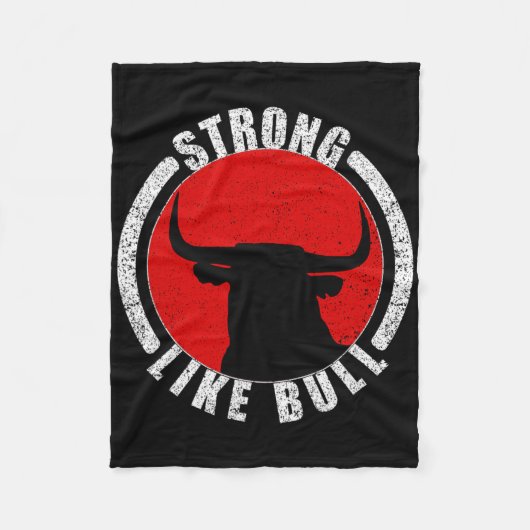 Couverture Polaire Solide Comme Taureau Bodybuilding Et Power Lifting (Devant)